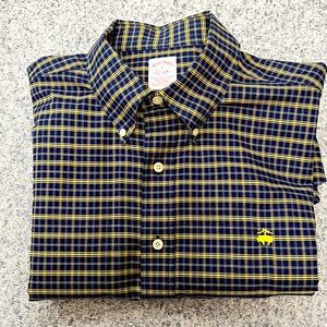 Brooks Brothers long sleeve button front shirt Navy